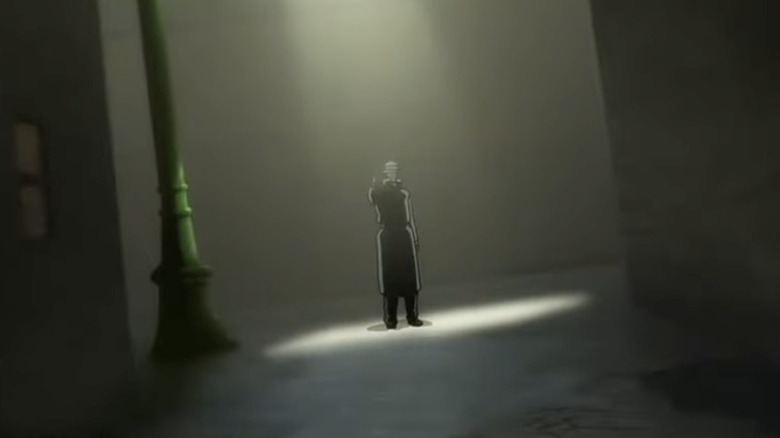 Batman: Bad Blood, Joe Chill stands at the end of the alley