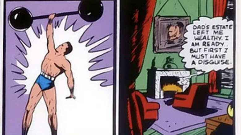 Bruce Wayne is seen training himself in Detective Comics #33