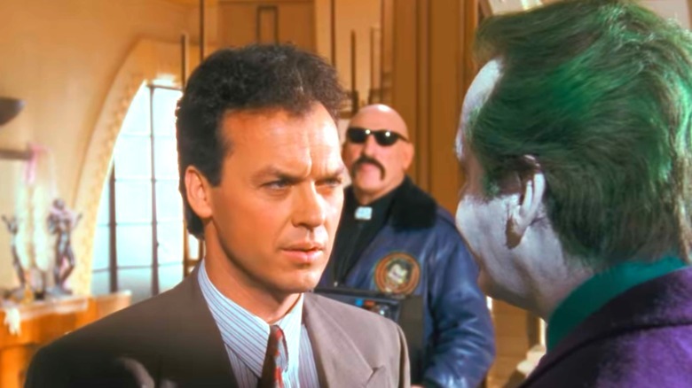 Michael Keaton and Jack Nicholson in Batman 1989