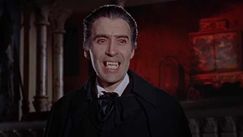Christopher Lee as Count Dracula in Dracula: Prince of Darkness