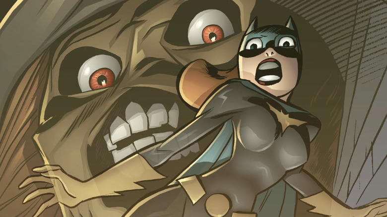 Batman Beyond #13 cover featuring Batgirl and Scarecrow