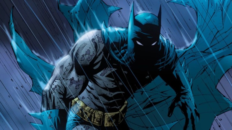 Batman climbs out of a grave in Batman R.I.P.