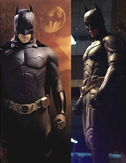 Batsuit Comparison: The Dark Knight Vs. Batman Begins