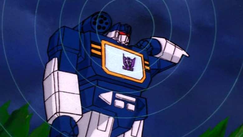 The Transformers - Soundwave making sound waves with ripple effect