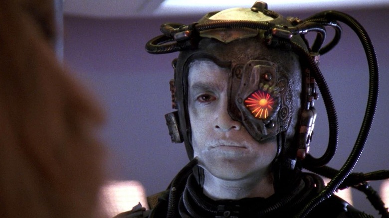 Star Trek: The Next Generation close-up of Hugh the Borg Drone