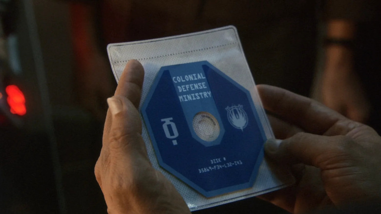 Battlestar Galactica - A CD-ROM with an octangular shape