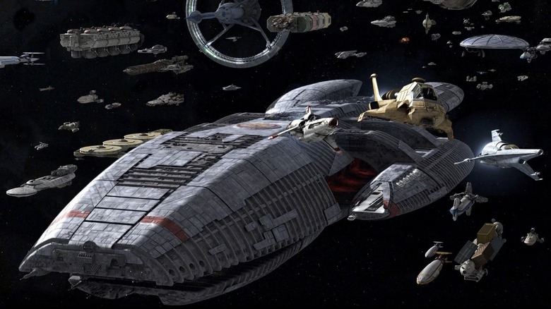 Battlestar Galactica - Galactica and her fleet