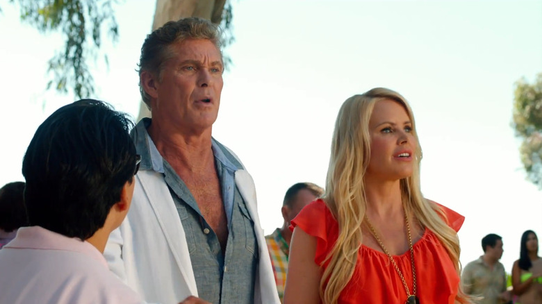 David Hasselhoff and Gena Lee Nolin are surprised in Killing Hasselhoff