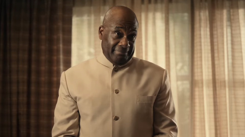 Martin (Gregory Alan Williams) smirking on The Righteous Gemstones