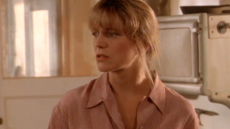 Allie Hart in a kitche in Harts of the West
