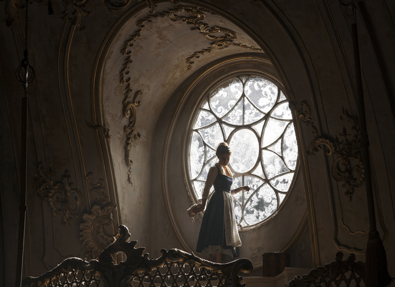 Beauty and the Beast - Belle (Emma Watson) in window