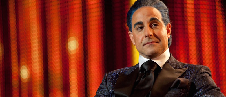 Stanley Tucci as Caesar Flickerman in The Hunger Games