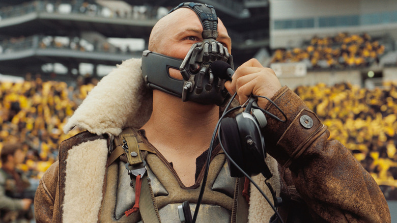 Tom Hardy as Bane in The Dark Knight Rises