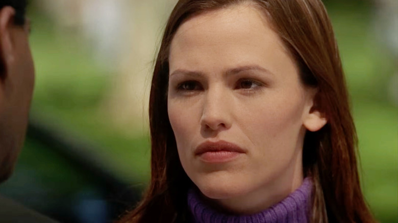 Jennifer Garner as Sydney Bristow looking serious in Alias