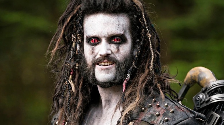 Emmett J. Scanlan smiling as Lobo on Krypton
