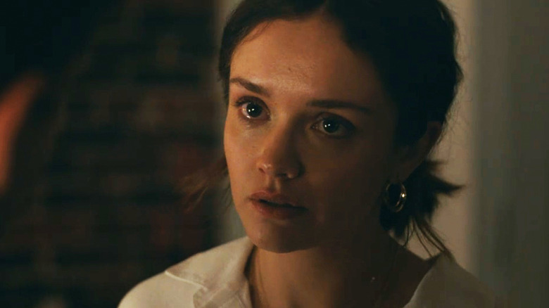 Olivia Cooke's Emma Ryerson wells up in closeup in Little Fish
