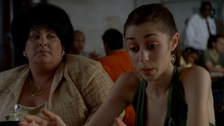 The Sopranos, Ginny and Catherine Sacks, upset, visiting Johnny in prison