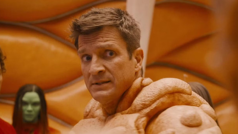 Nathan Fillion as Master Karja at Guardians of the Galaxy Vol. 3