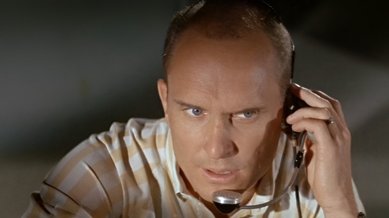 Robert Duvall's Chiz speaks to a NASA executive in Countdown