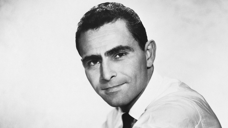 Rod Serling smiling