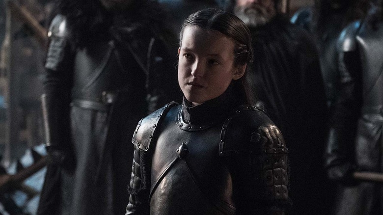Bella Ramsey as Lyanna Mormont on Game of Thrones