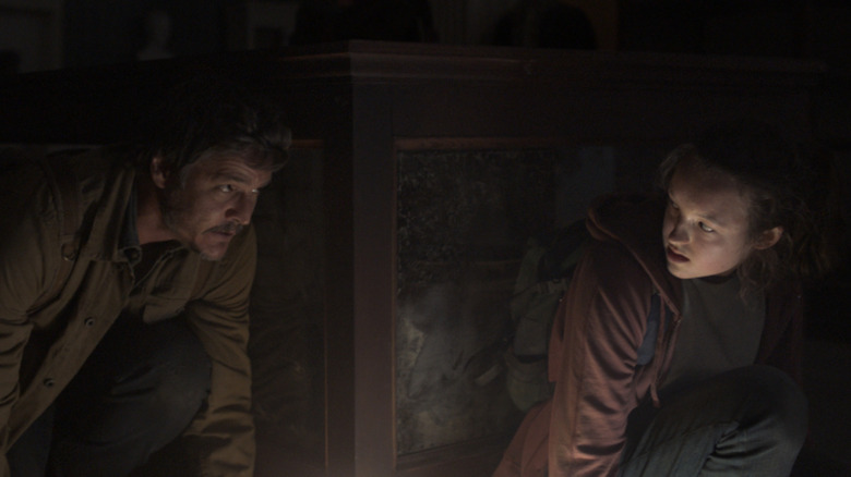 Pedro Pascal and Bella Ramsey in The Last of Us