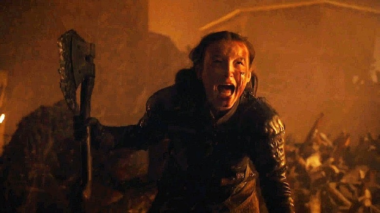 Bella Ramsey as Lyanna Mormont on Game of Thrones