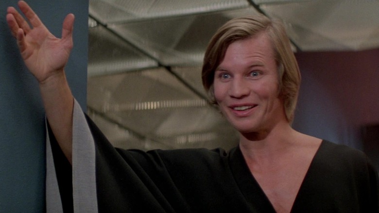 Logan 5 smiling in a robe in Logan's Run
