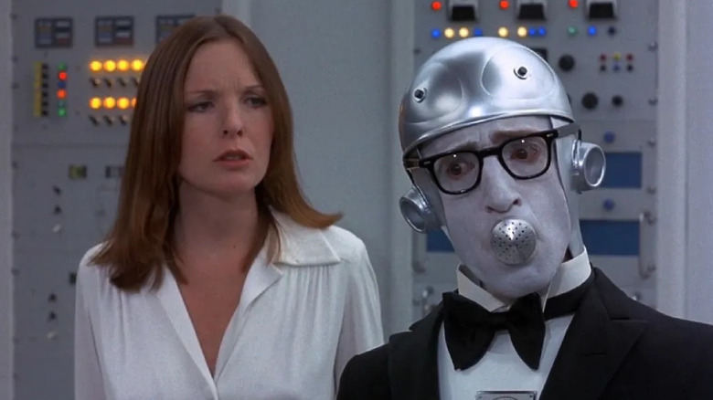 Luna and Miles Monroe, disguised as a robot, in Sleeper