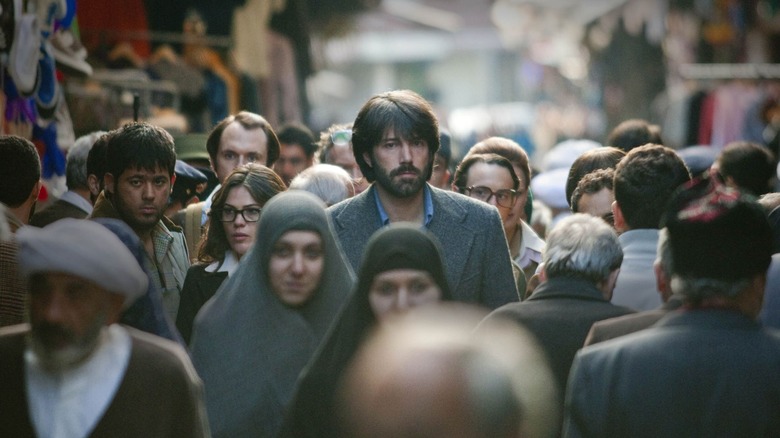 Ben Affleck walking in crowd Argo