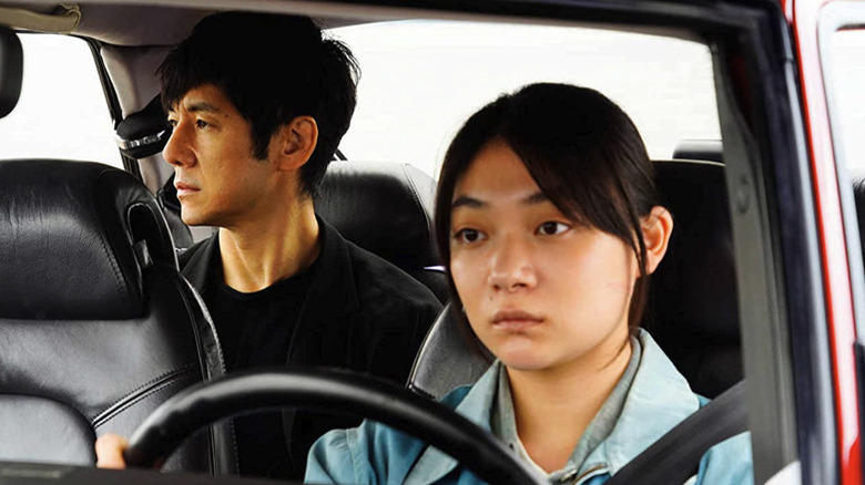 Driving the car in Drive My Car