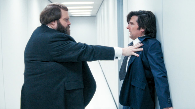 Severance, Mr. Drummond Fighting Innie Mark in the hall