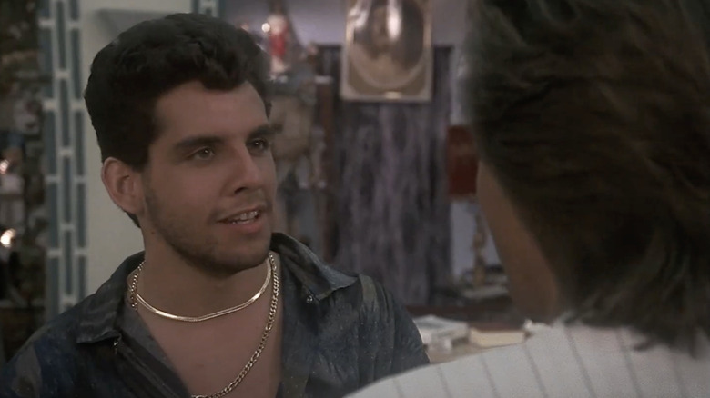 Ben Stiller talks himself into trouble as Fast Eddie Felcher in Miami Vice