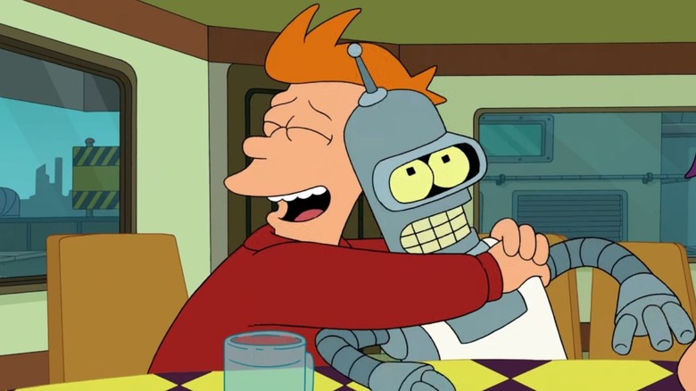 Futurama Fry Hugging Bender
