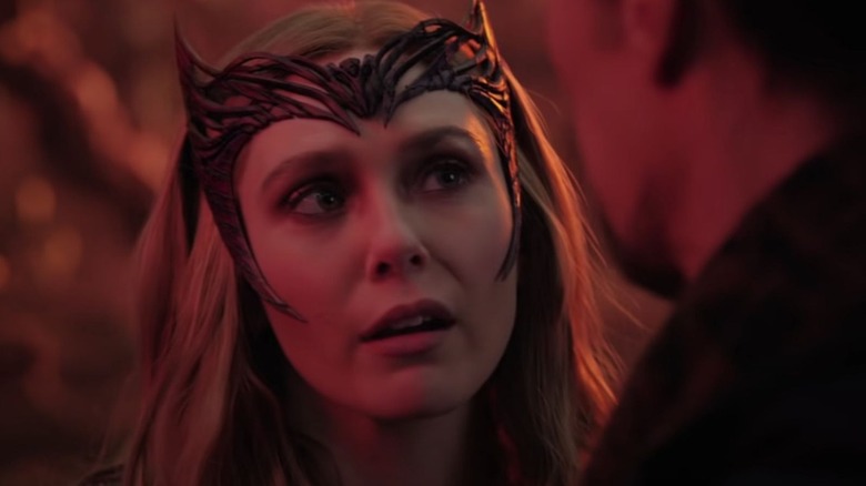 Elizabeth Olsen as the Scarlet Witch in Doctor Strange in the Multiverse of Madness