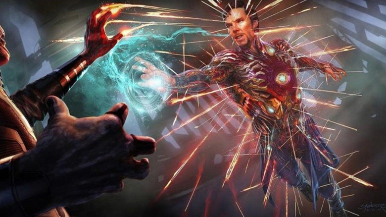 Benedict Cumberbatch como Iron Strange en Vengadores: Infinity War