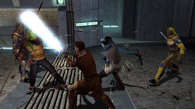 Our heroes fight the forces of the Sith