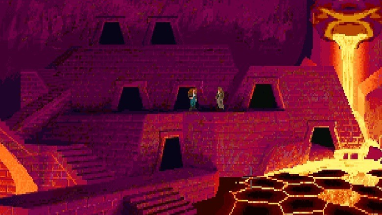 Indy and Sophia find themselves in an Atlantian cavern