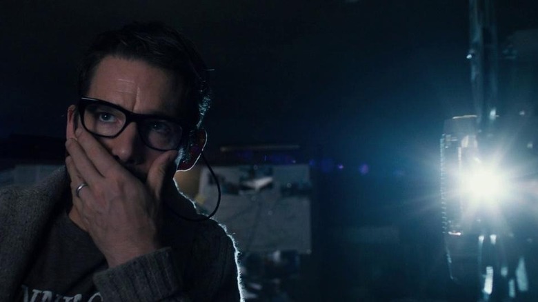 Ellison (Ethan Hawke) watching home movies in Sinister