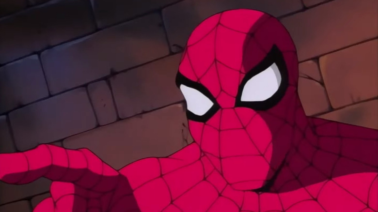 Spider-Man pointing