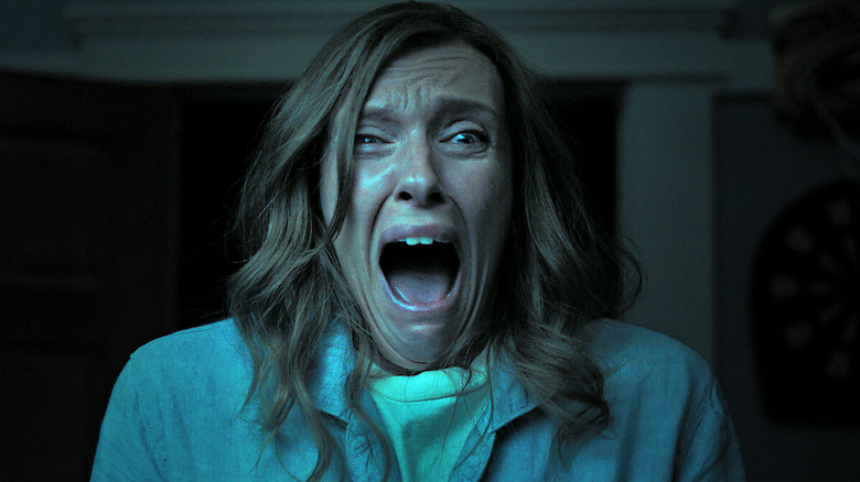 Toni Collette as Annie in Hereditary, sobbing hysterically