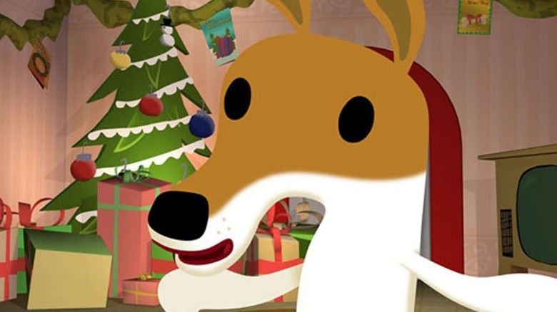 Olive, The Other Reindeer's Olive looking worried