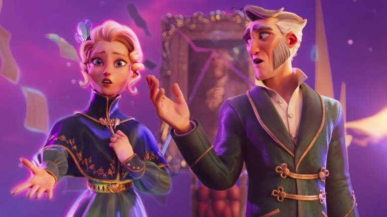 Scrooge: a Christmas Carol's Scrooge and Ghost singing