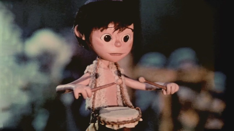 The Little Dummer Boy playing drums