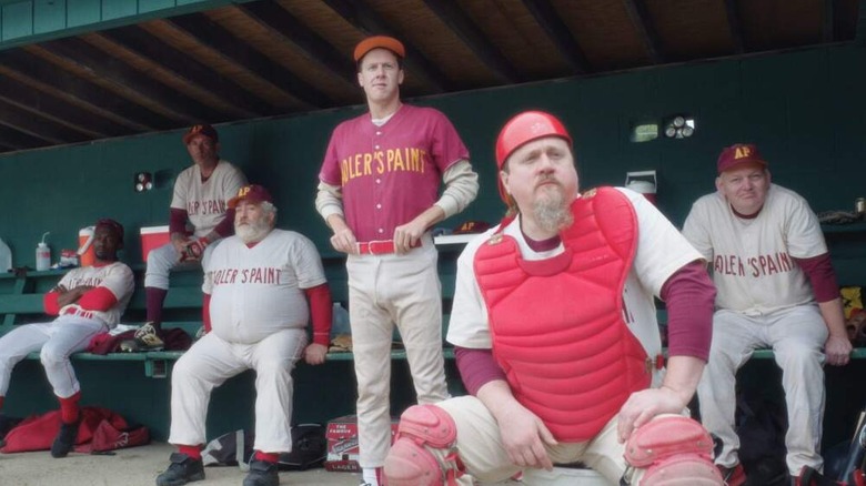 The Alder's Paint team sits in their dugout in Eephus