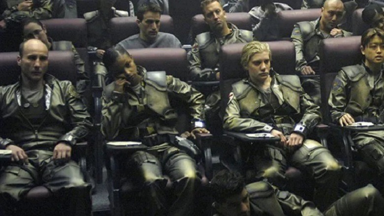 Battlestar Galactica's pilots looking bored