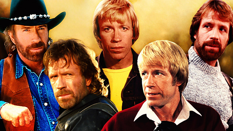 Chuck Norris in Walker Texas Ranger, The Delta Force, Breaker Breaker, An Eye for an Eye, and Code of Silence