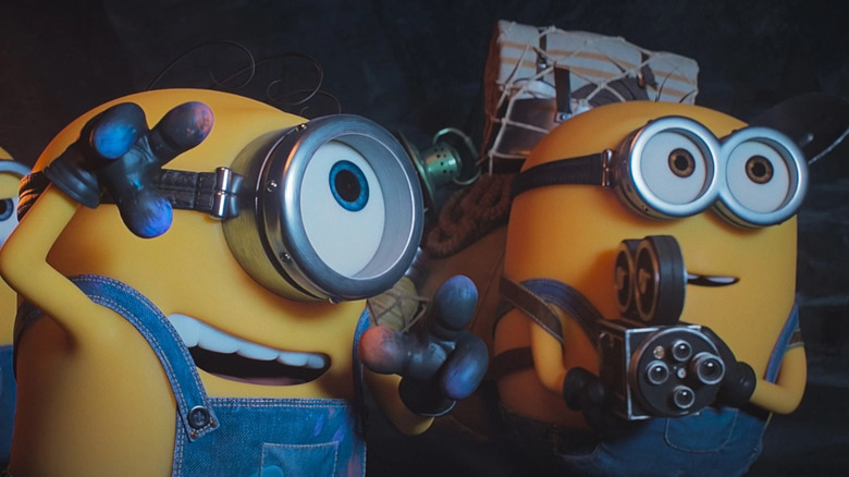 James and Henry shoot a movie in Minions & Monsters