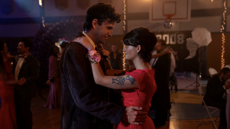 Sunny Football (John Reynolds) dances with Katie Cartwright (Sofia Black-D'Elia) at prom in Never Change