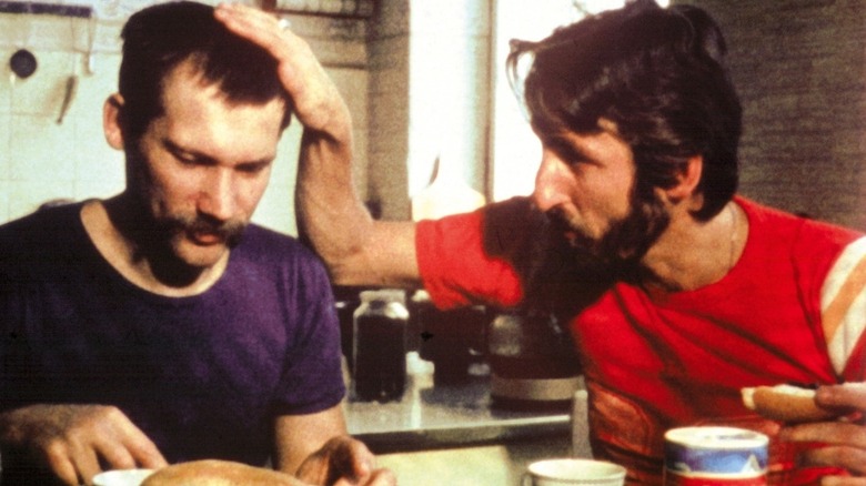 Bernd Broaderup as Bernd and Frank Ripploh as Frank in Taxi zum Klo